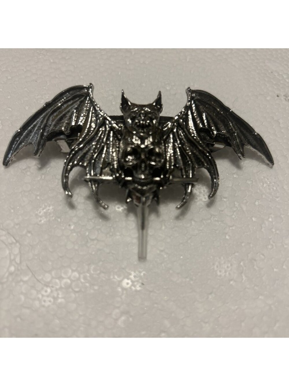 Bat Gothic Emo biker Metal Hair Pin Creepy Scary Skull Hair Clip For Hair Women